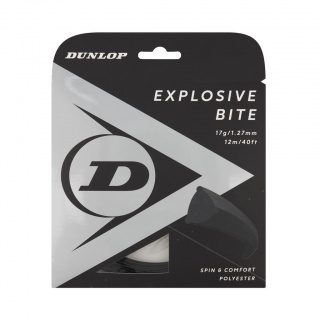 Dunlop Tennis String Explosive Bite (Durability+Spin) black 12m Set